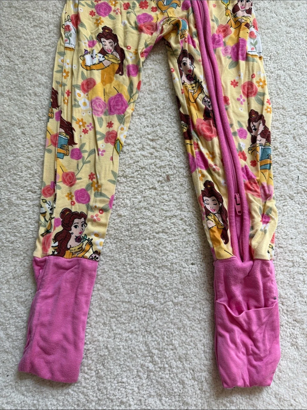 Little Sleepies Princess Belle Floral LS Zippy  18-24 months